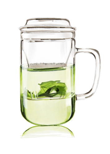 Прозрачное стекло на белом фоне. Скетчинг - Растор_0.png